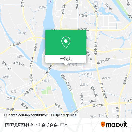 南庄镇罗南村企业工会联合会地图