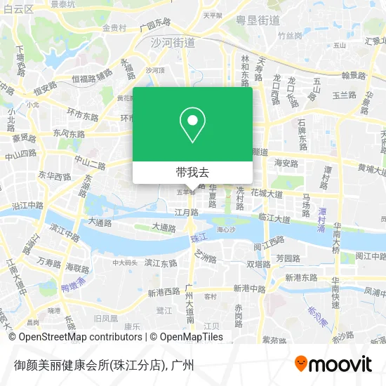 御颜美丽健康会所(珠江分店)地图
