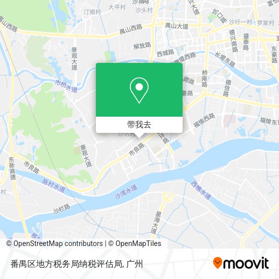 番禺区地方税务局纳税评估局地图