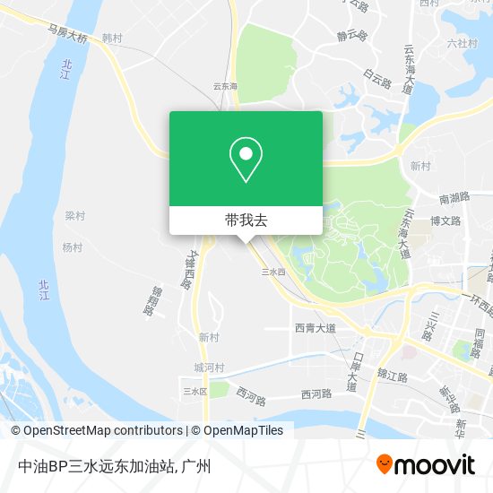 中油BP三水远东加油站地图