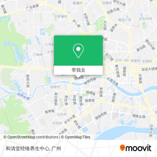 和清堂经络养生中心地图
