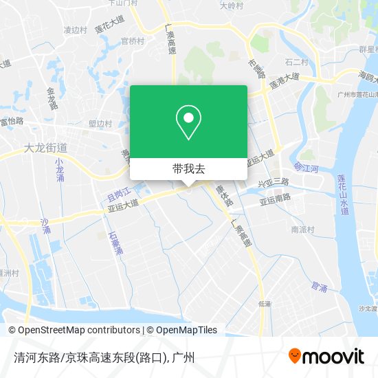 清河东路/京珠高速东段(路口)地图