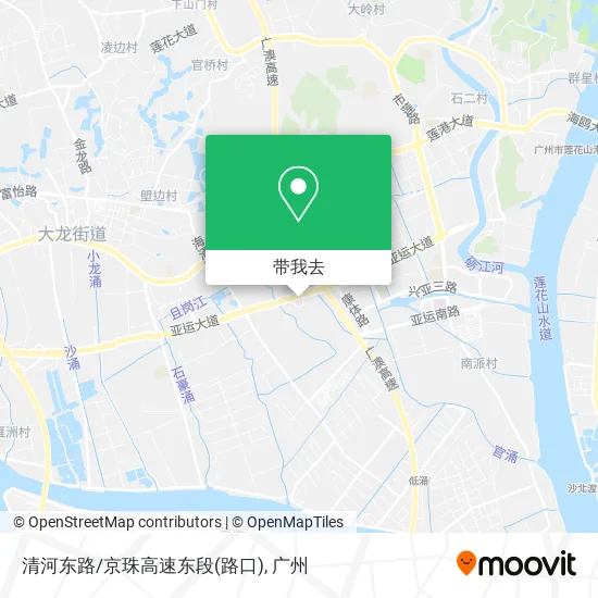 清河东路/京珠高速东段(路口)地图