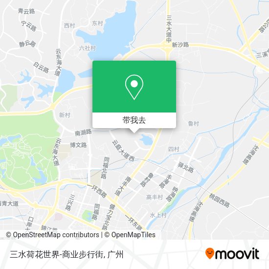 三水荷花世界-商业步行街地图