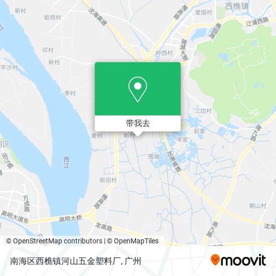 南海区西樵镇河山五金塑料厂地图