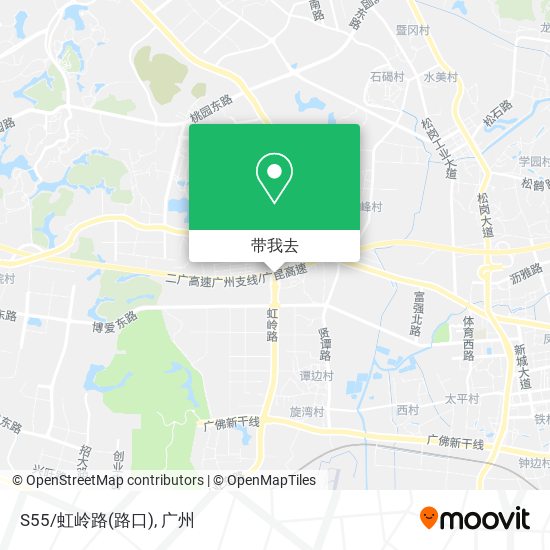 S55/虹岭路(路口)地图