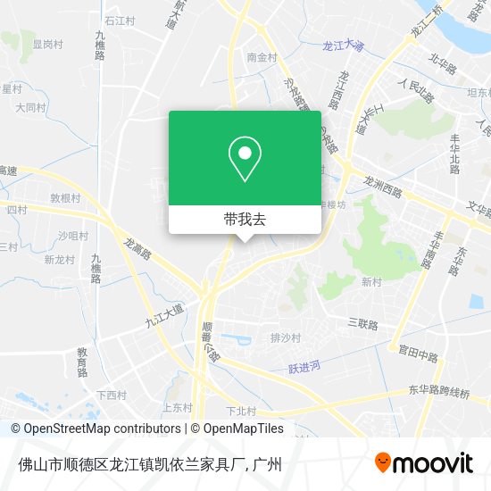 佛山市顺德区龙江镇凯依兰家具厂地图