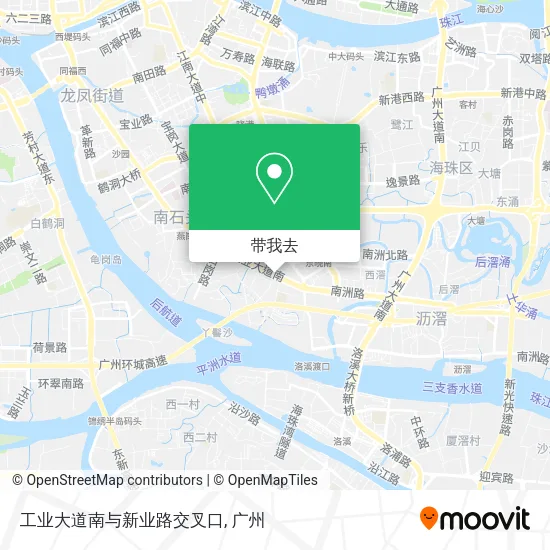 工业大道南与新业路交叉口地图