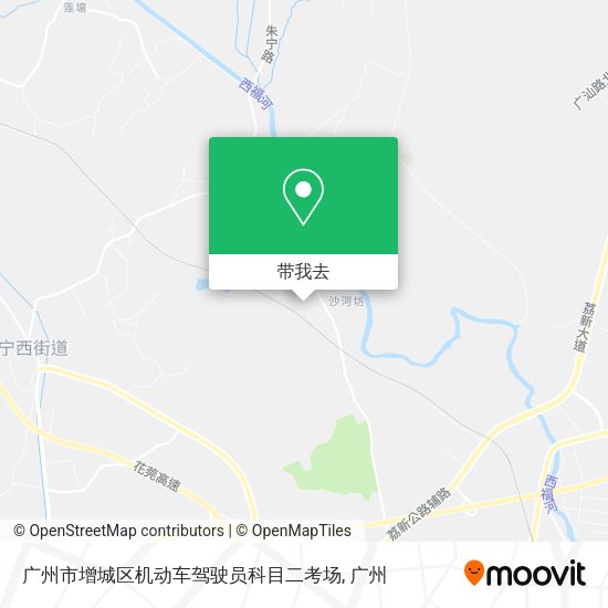 广州市增城区机动车驾驶员科目二考场地图