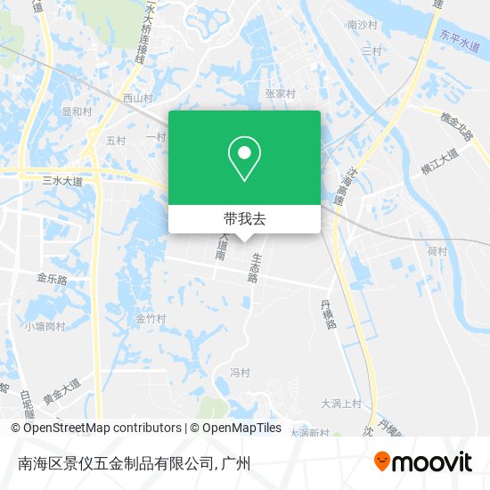 南海区景仪五金制品有限公司地图