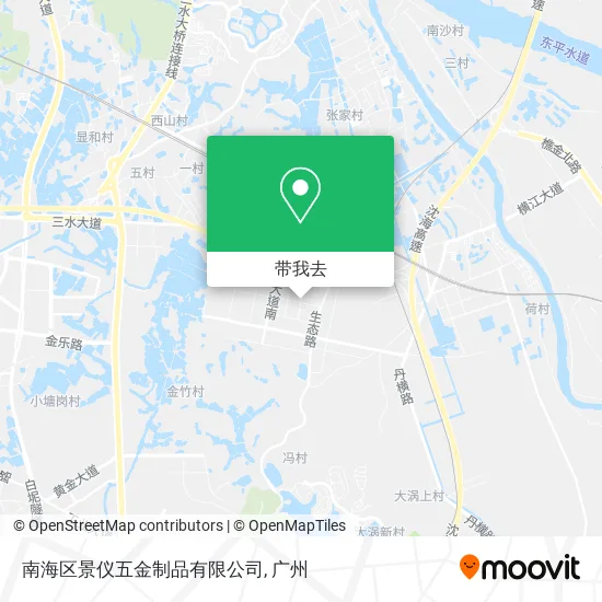 南海区景仪五金制品有限公司地图