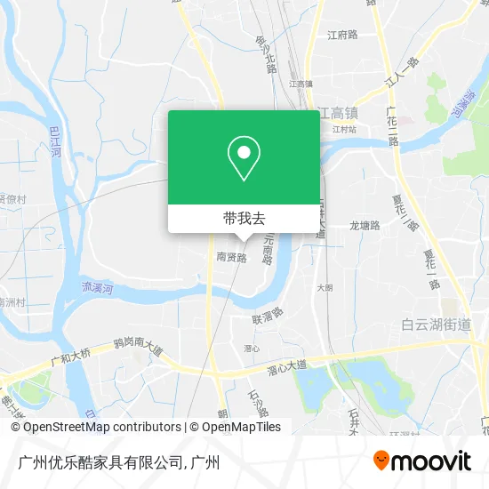 广州优乐酷家具有限公司地图