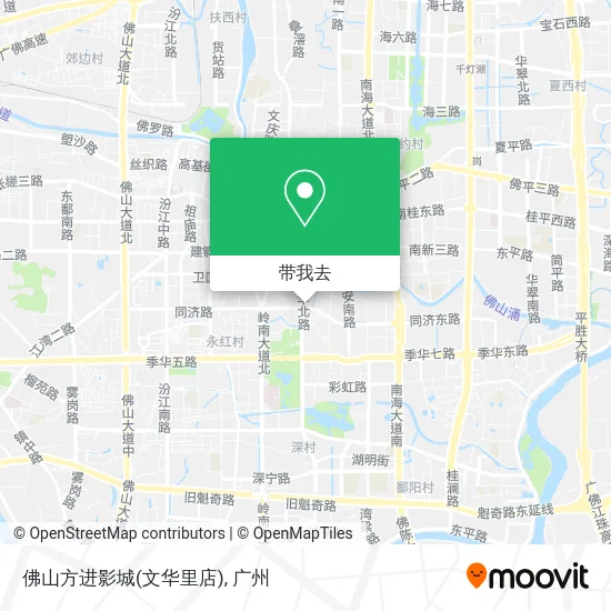 佛山方进影城(文华里店)地图