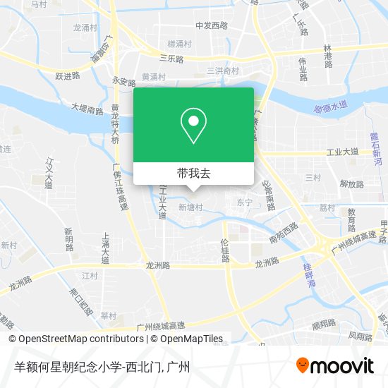 羊额何星朝纪念小学-西北门地图