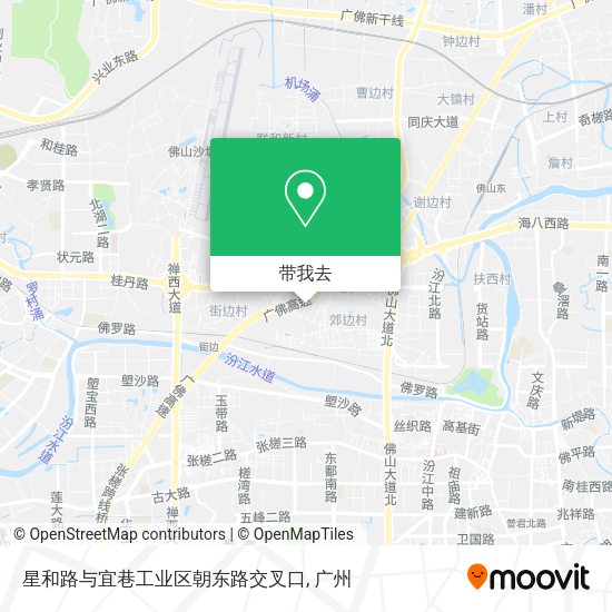 星和路与宜巷工业区朝东路交叉口地图