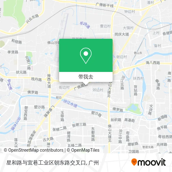 星和路与宜巷工业区朝东路交叉口地图