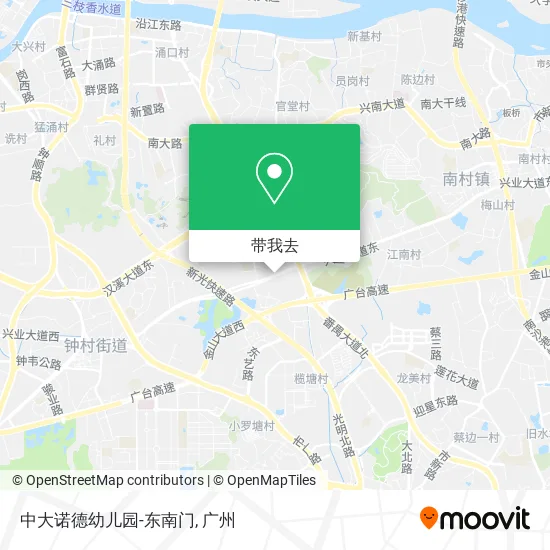 中大诺德幼儿园-东南门地图