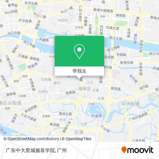 广东中大星城服装学院地图
