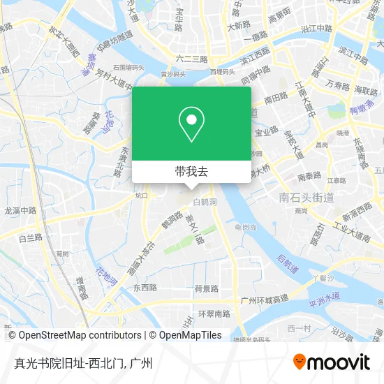 真光书院旧址-西北门地图