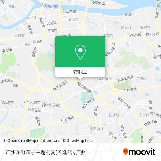 广州乐野亲子主题公寓(长隆店)地图