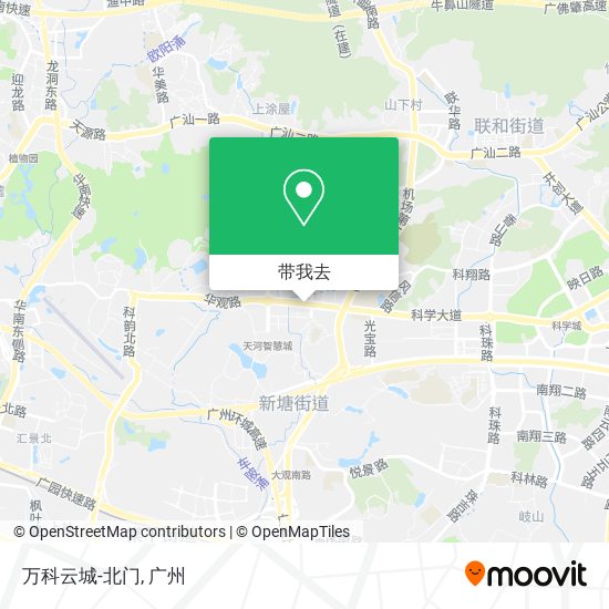 万科云城-北门地图