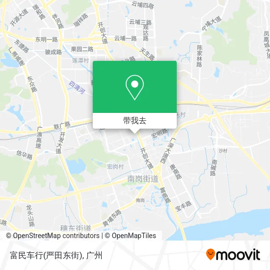 富民车行(严田东街)地图