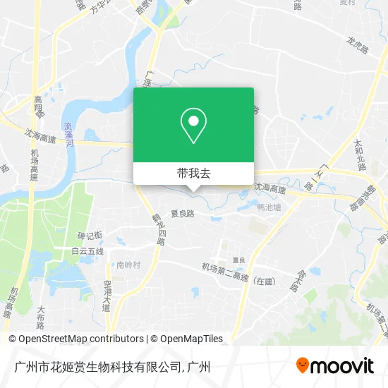 广州市花姬赏生物科技有限公司地图