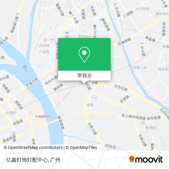亿鑫灯饰灯配中心地图