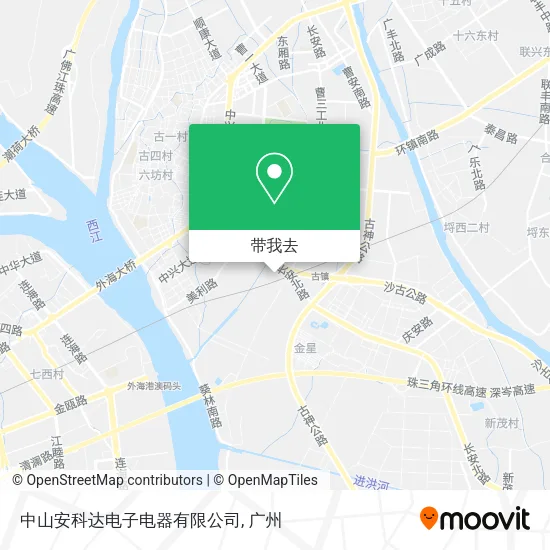 中山安科达电子电器有限公司地图