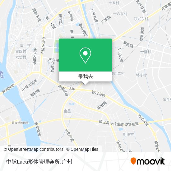 中脉Laca形体管理会所地图