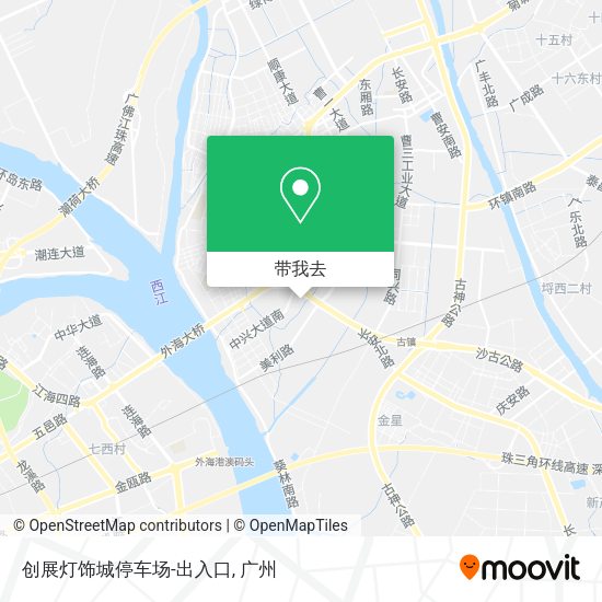 创展灯饰城停车场-出入口地图