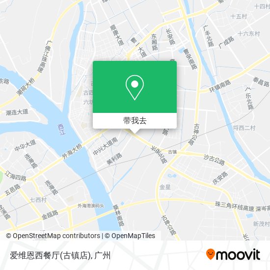 爱维恩西餐厅(古镇店)地图