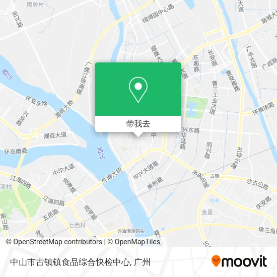 中山市古镇镇食品综合快检中心地图