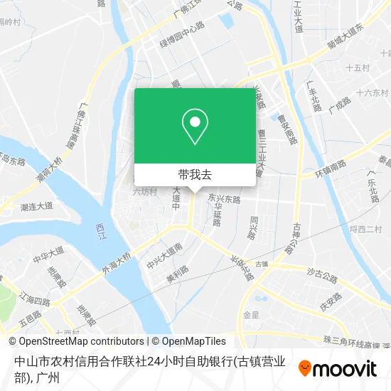 中山市农村信用合作联社24小时自助银行(古镇营业部)地图