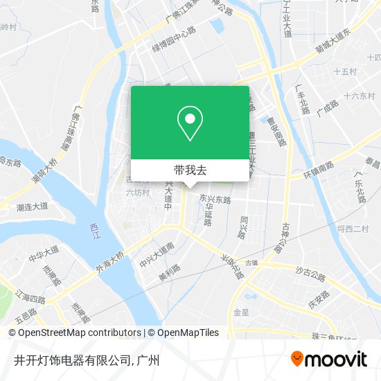 井开灯饰电器有限公司地图