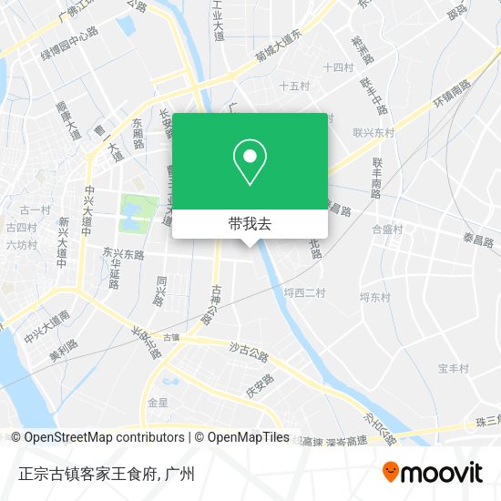 正宗古镇客家王食府地图