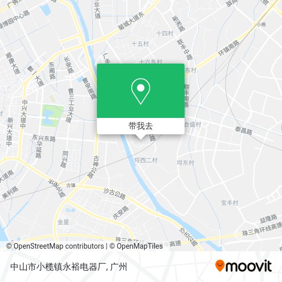 中山市小榄镇永裕电器厂地图