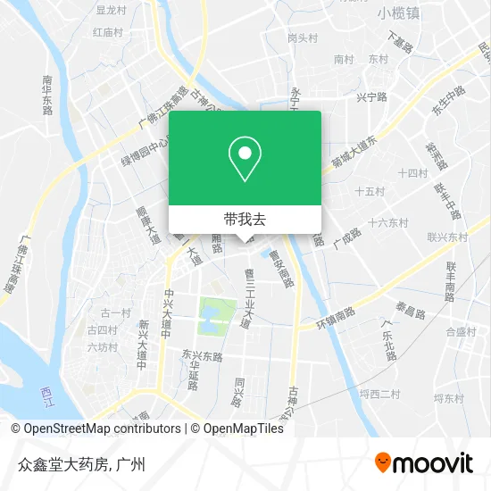 众鑫堂大药房地图