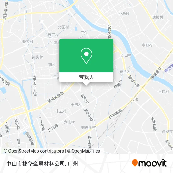 中山市捷华金属材料公司地图