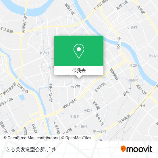 艺心美发造型会所地图