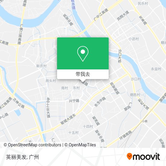 英丽美发地图