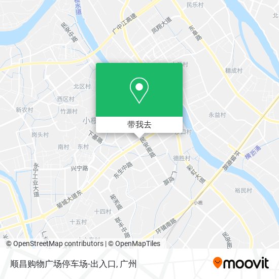 顺昌购物广场停车场-出入口地图