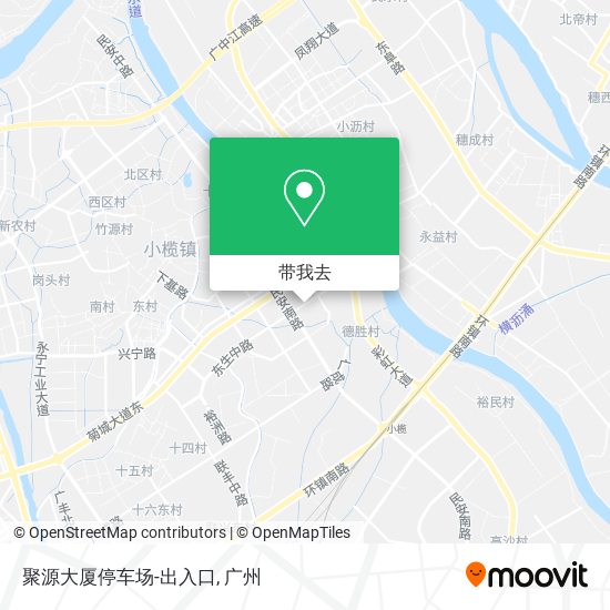 聚源大厦停车场-出入口地图