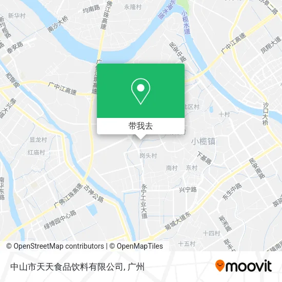 中山市天天食品饮料有限公司地图