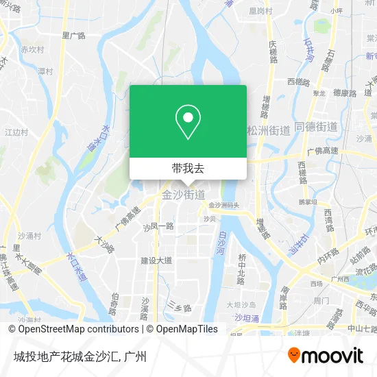 城投地产花城金沙汇地图