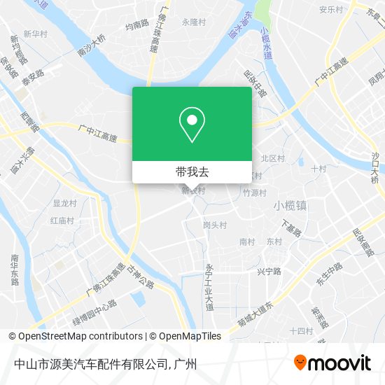 中山市源美汽车配件有限公司地图