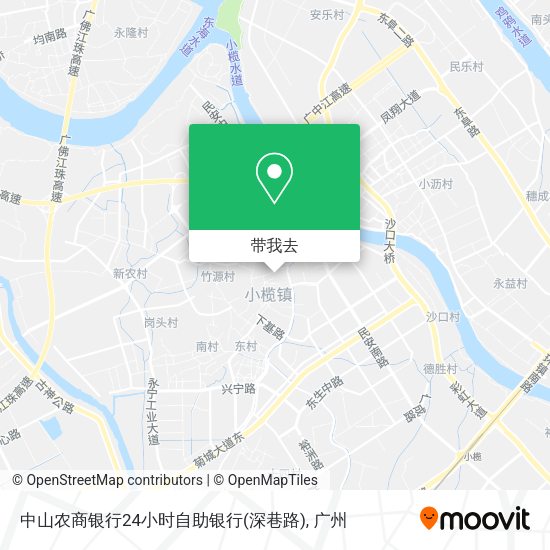 中山农商银行24小时自助银行(深巷路)地图