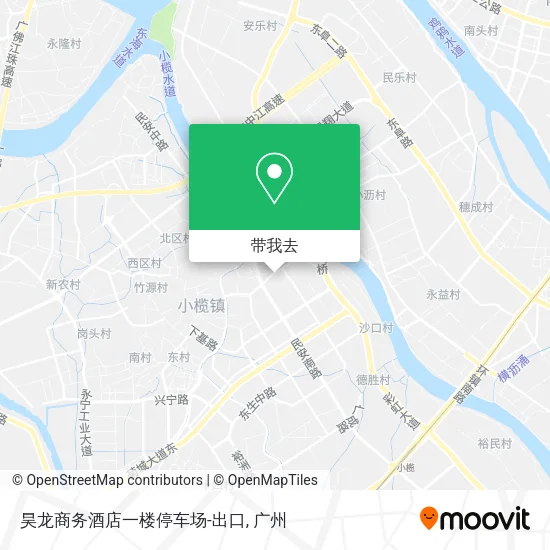 昊龙商务酒店一楼停车场-出口地图