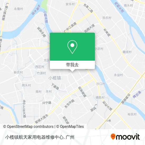 小榄镇航天家用电器维修中心地图