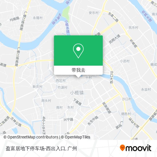 盈富居地下停车场-西出入口地图